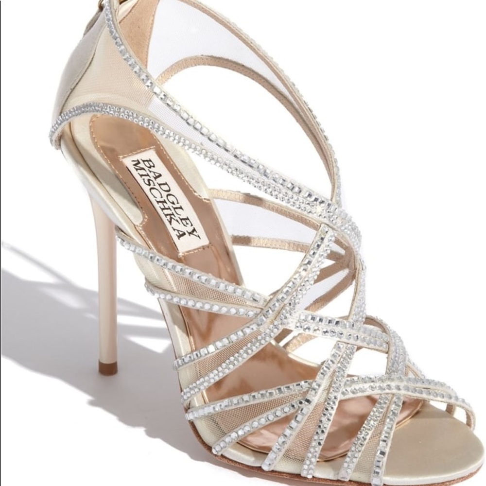 Badgley Mischka Gloria Vansat Crystal Heels